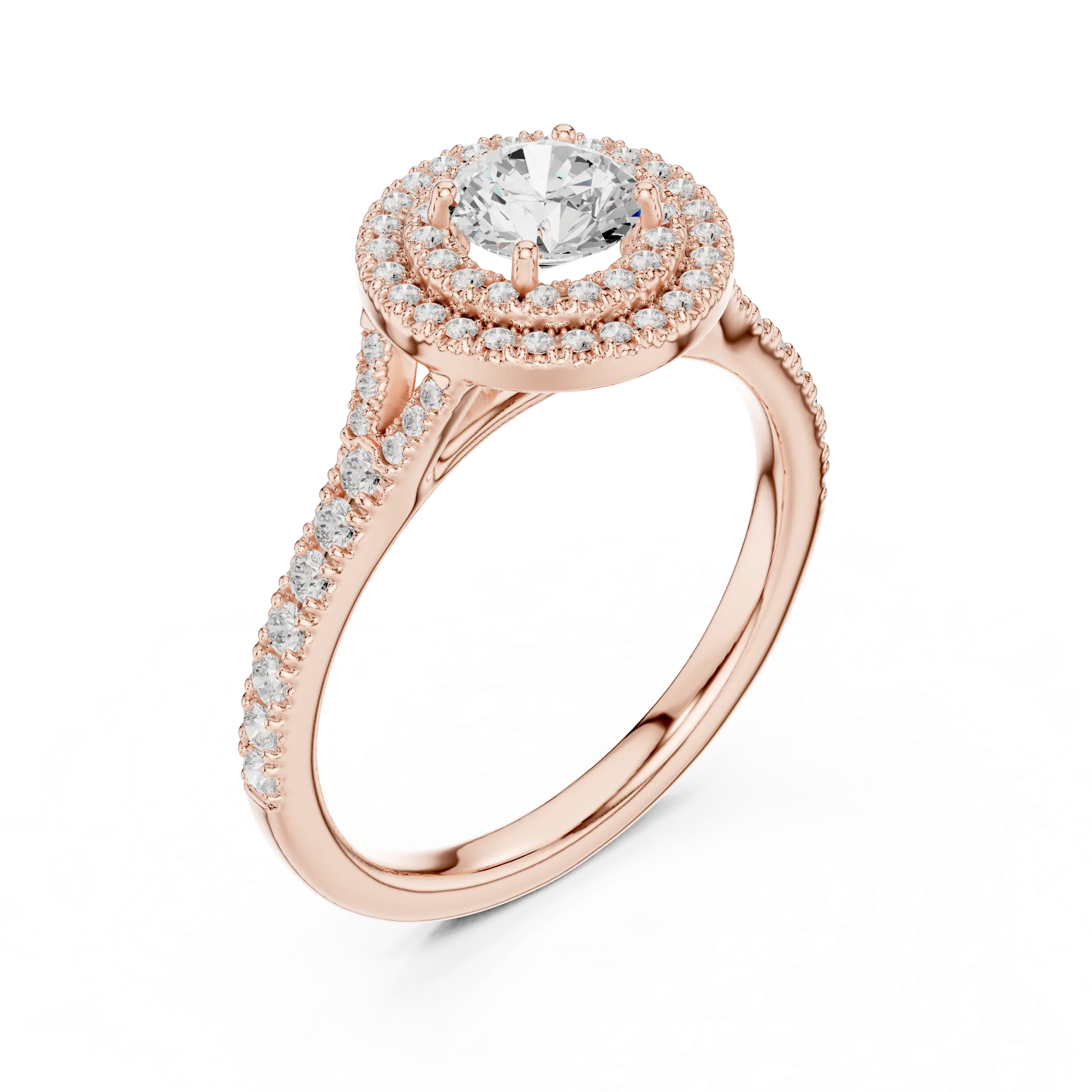 Round Moissanite Floating  Anniversary Gift