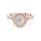 Round Moissanite Floating  Anniversary Gift