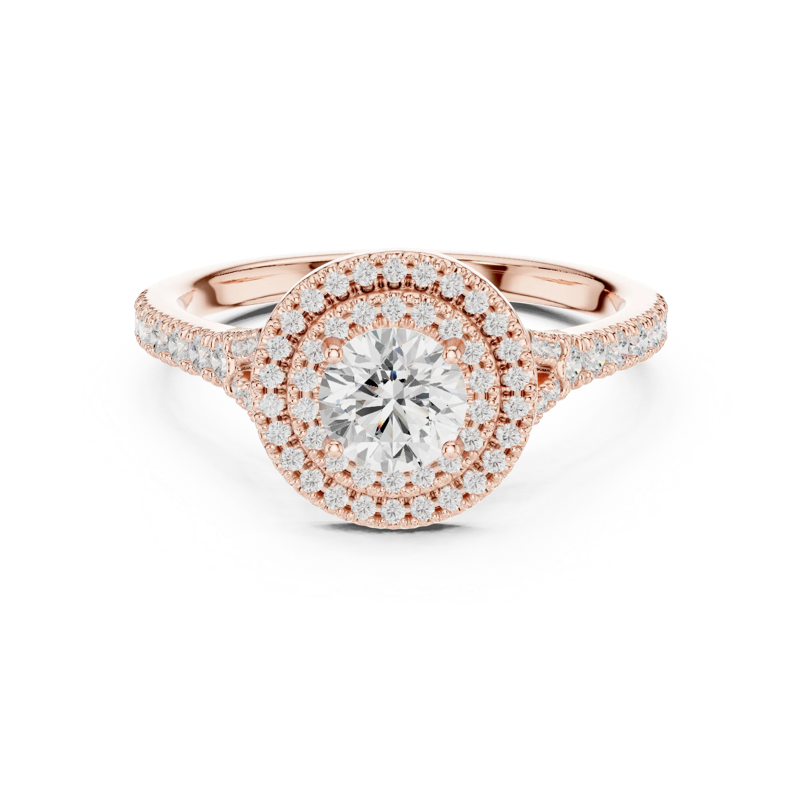 Round Moissanite Floating  Anniversary Gift