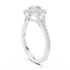 Round Moissanite Floating  Anniversary Gift