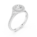 Round Moissanite Floating  Anniversary Gift