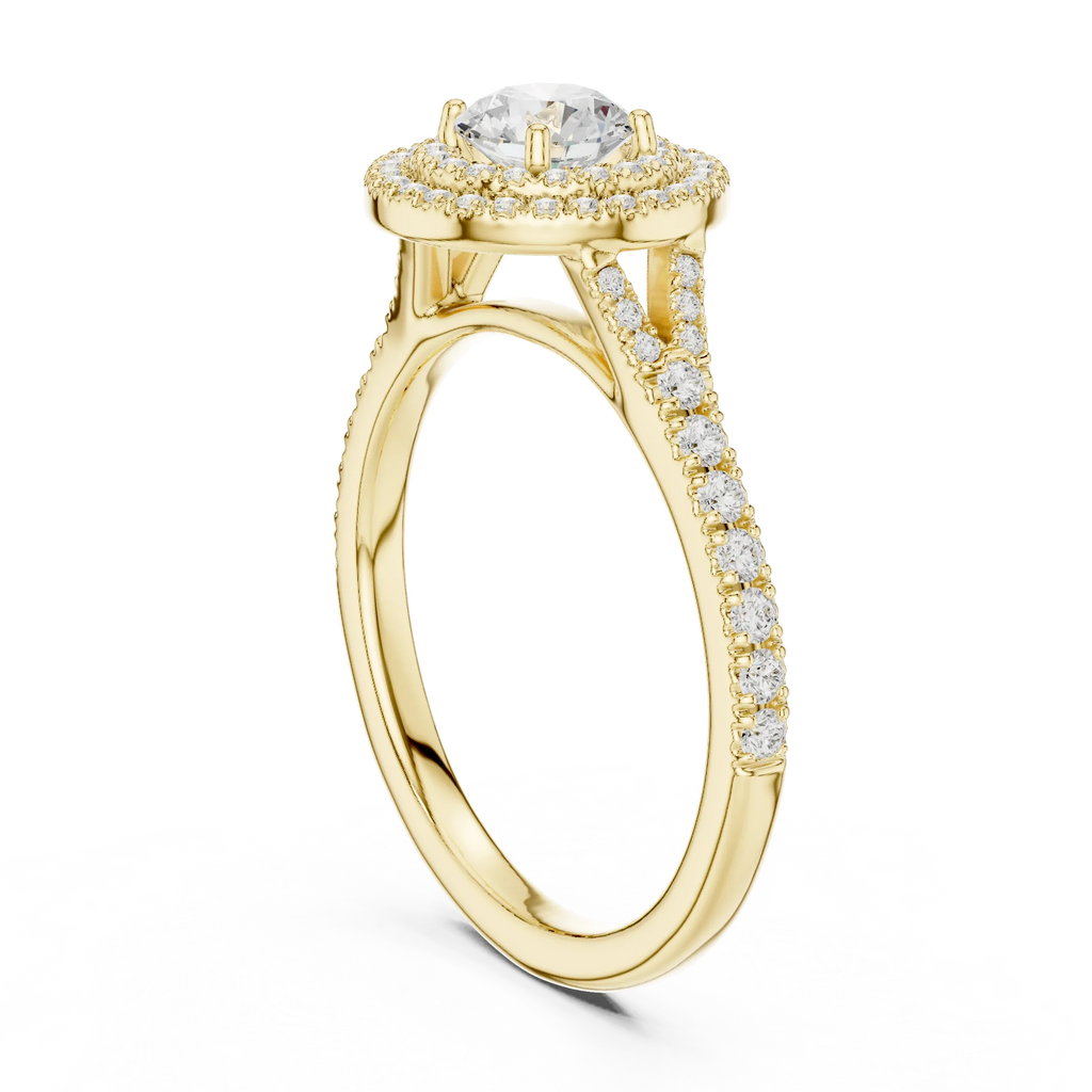 Round Moissanite Floating  Anniversary Gift