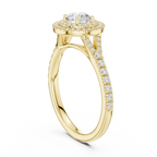 Round Moissanite Floating  Anniversary Gift