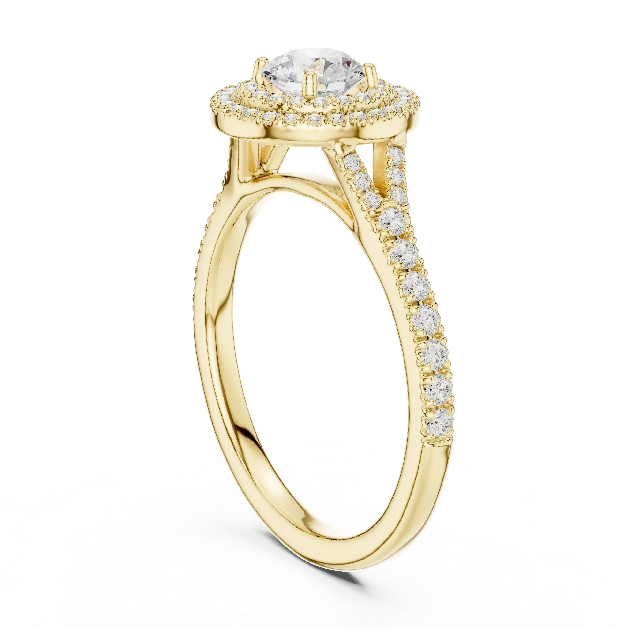 Round Moissanite Floating  Anniversary Gift
