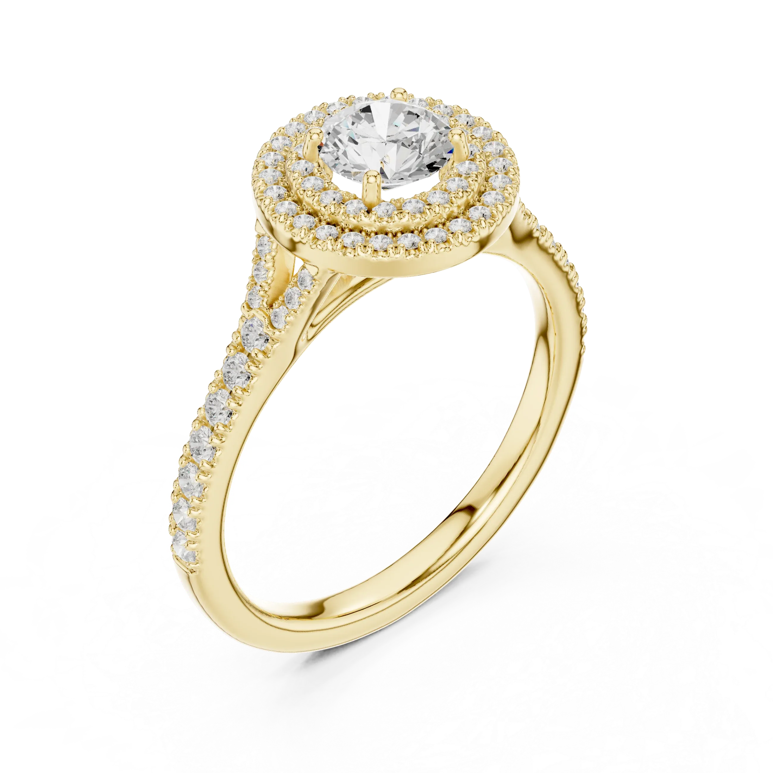 Round Moissanite Floating  Anniversary Gift