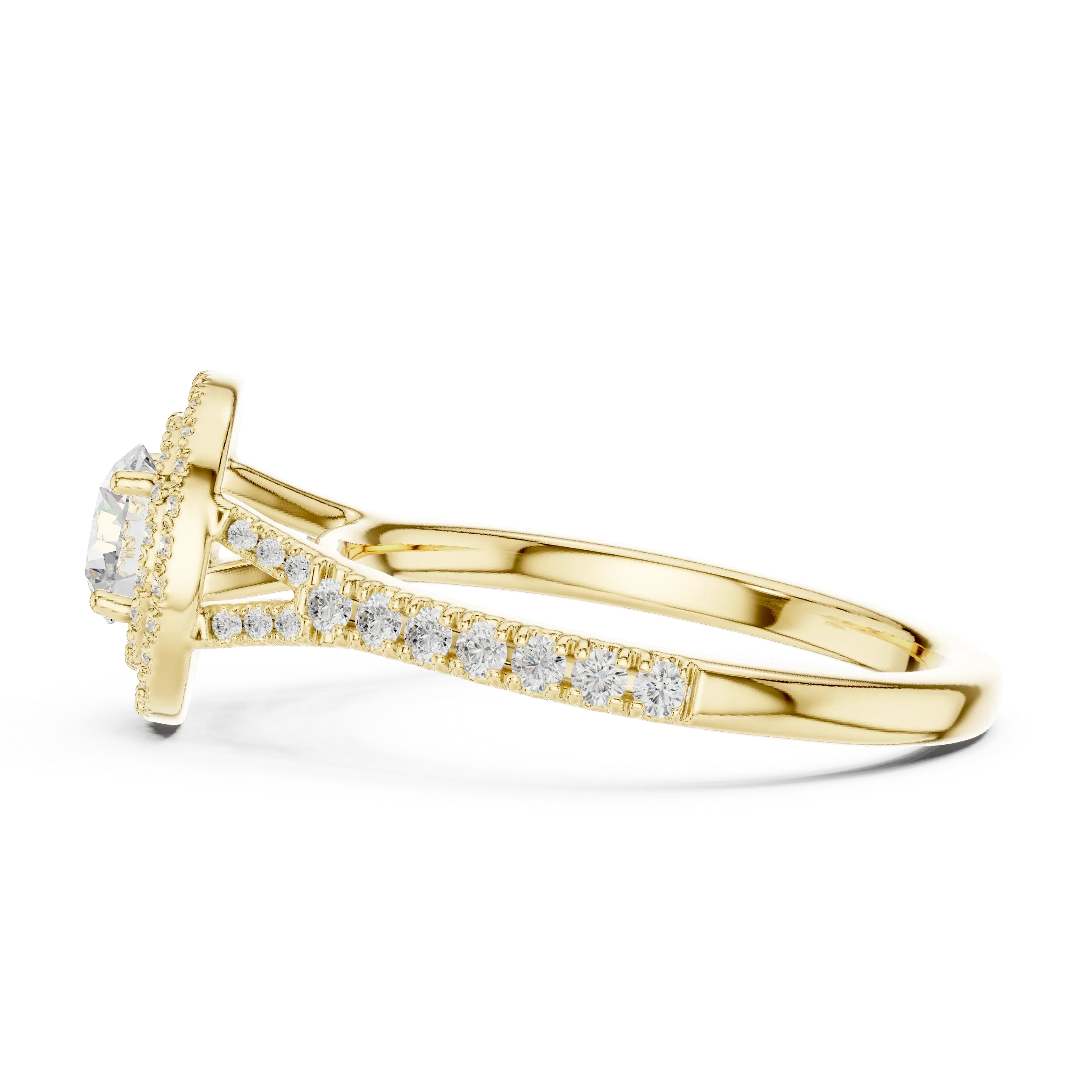 Round Moissanite Floating  Anniversary Gift