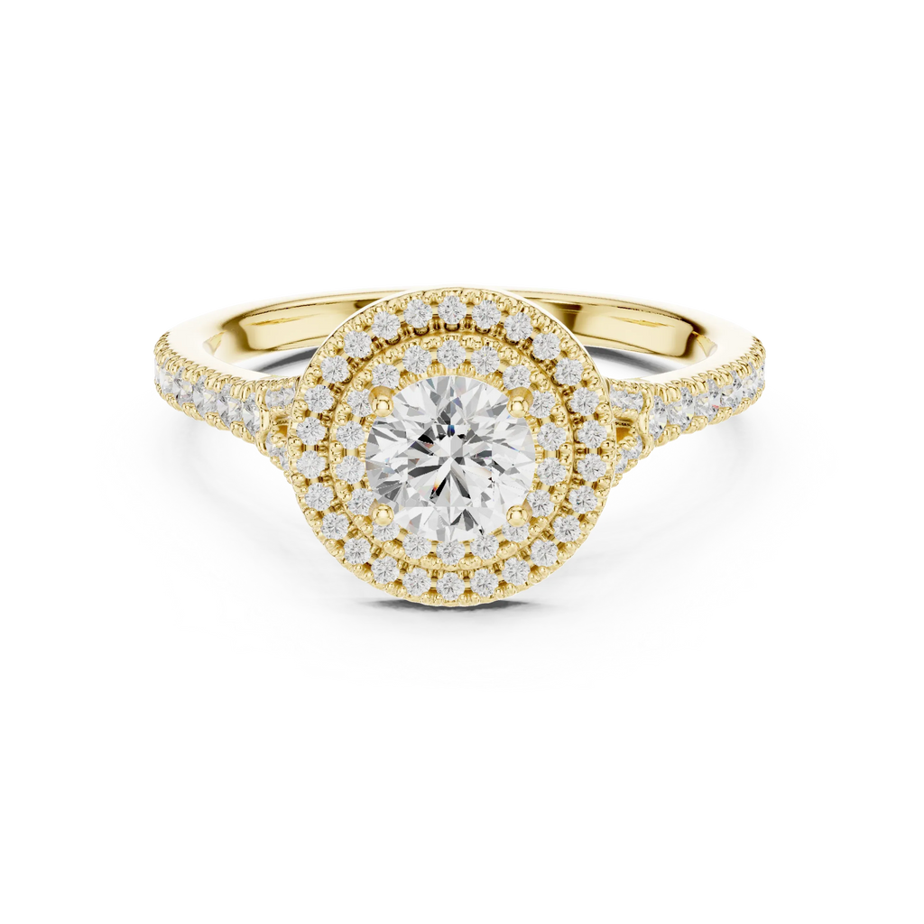 Round Moissanite Floating  Anniversary Gift