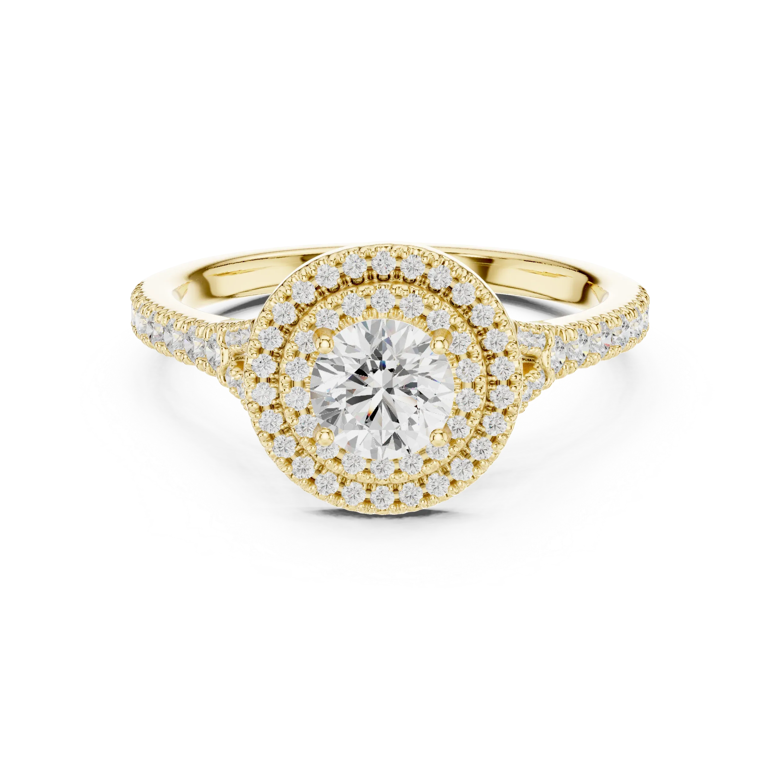 Round Moissanite Floating  Anniversary Gift