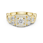 F Color Round Lab Grown Diamond Wedding Ring VVS Clarity