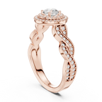 D Color VVS Round Diamond  Wedding Band