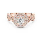 D Color VVS Round Diamond  Wedding Band