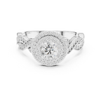 D Color VVS Round Diamond  Wedding Band
