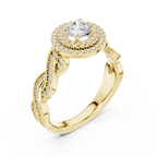 D Color VVS Round Diamond  Wedding Band