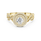 D Color VVS Round Diamond  Wedding Band