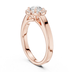 F Color Moissanite Round  Anniversary Ring