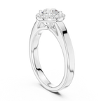 F Color Moissanite Round  Anniversary Ring