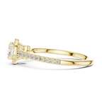 Round Lab Grown Diamond Floating Setting D Color VVS