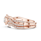 E Color VVS1 Round Lab Created Diamond Wedding Ring