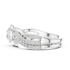 E Color VVS1 Round Lab Created Diamond Wedding Ring