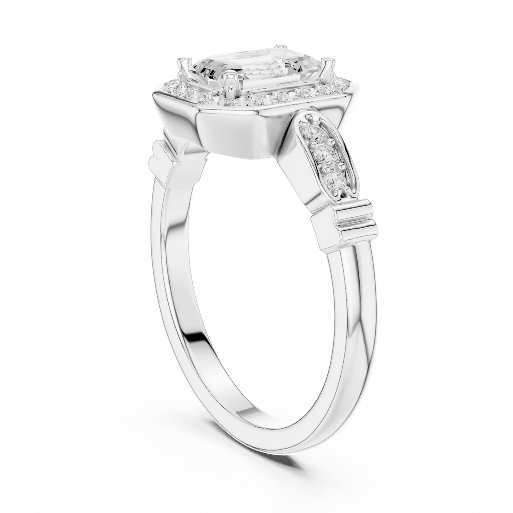 Round VVS Diamond  Anniversary Gift for Her