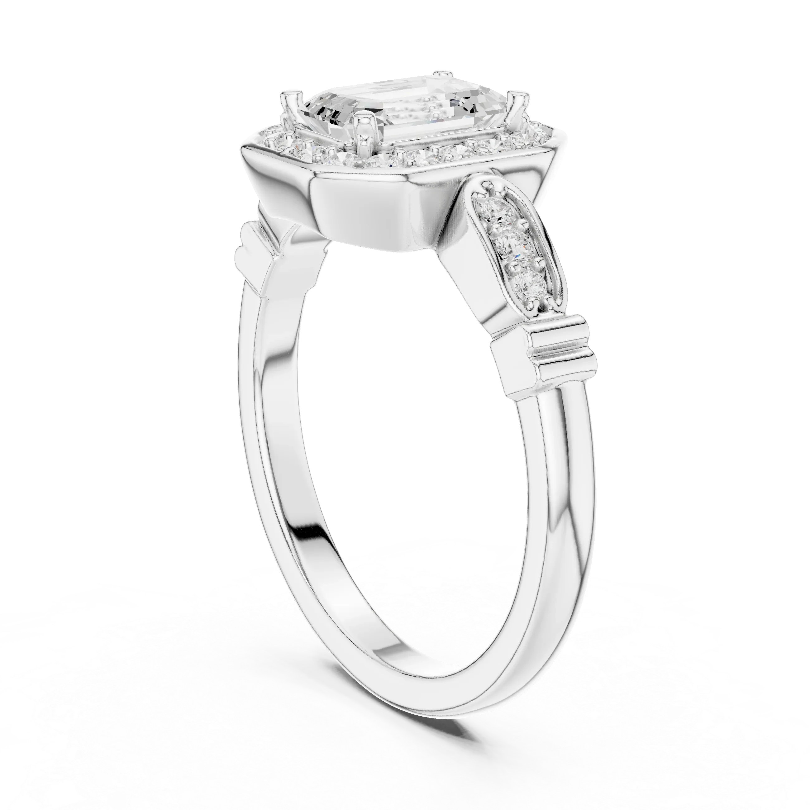 Round VVS Diamond  Anniversary Gift for Her