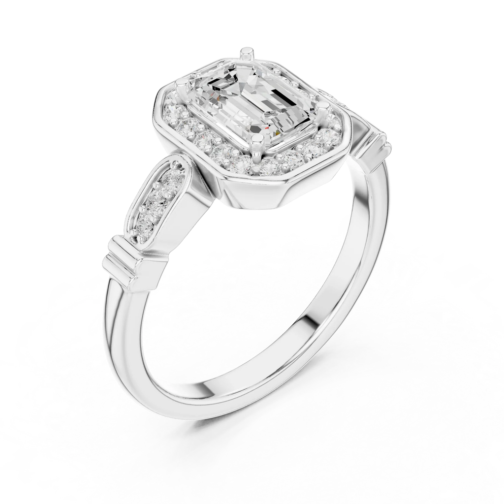 Round VVS Diamond  Anniversary Gift for Her