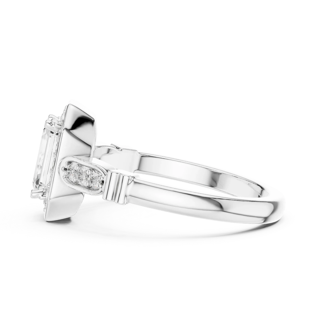 Round VVS Diamond  Anniversary Gift for Her