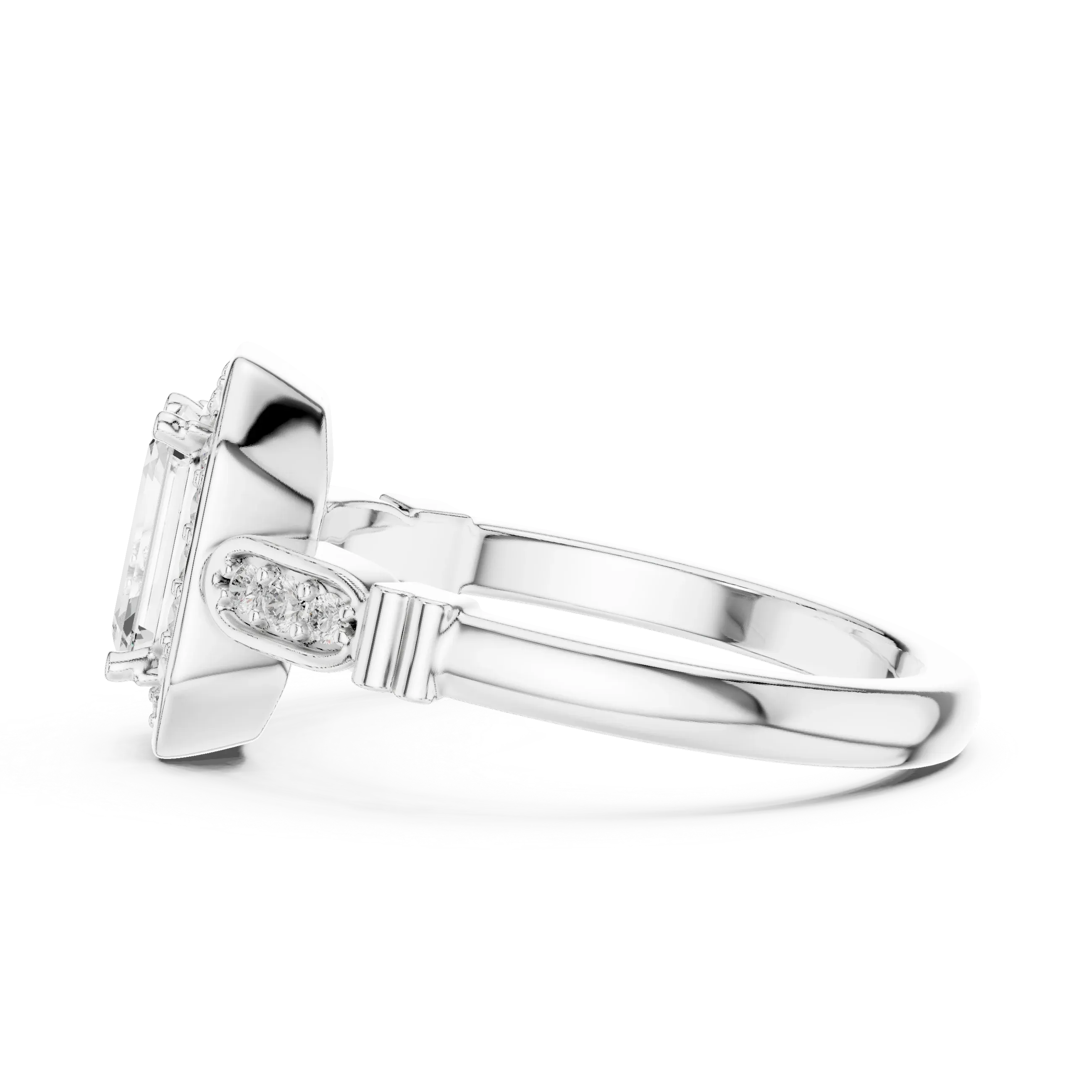 Round VVS Diamond  Anniversary Gift for Her