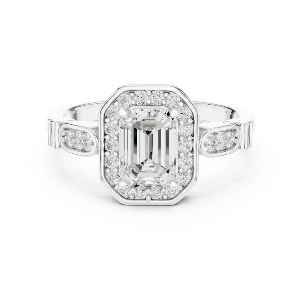 Round VVS Diamond  Anniversary Gift for Her