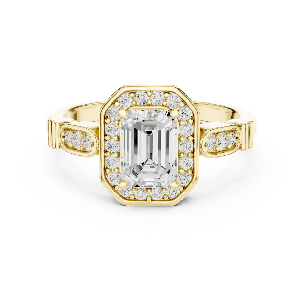 Round VVS Diamond  Anniversary Gift for Her