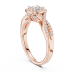 Luxury Round Moissanite  Ring D Color VVS