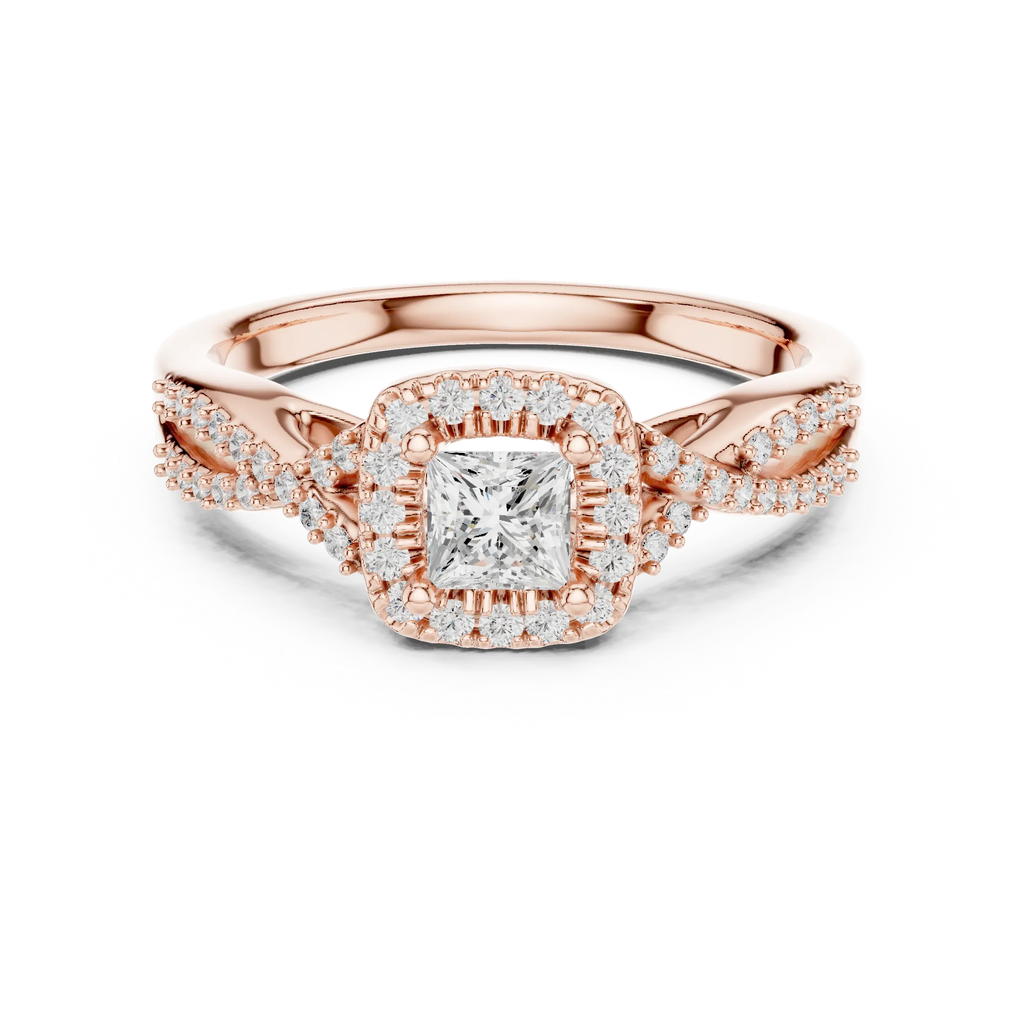 Luxury Round Moissanite  Ring D Color VVS