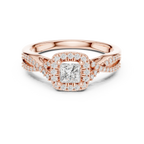 Luxury Round Moissanite  Ring D Color VVS