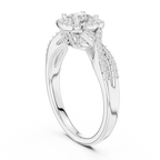 Luxury Round Moissanite  Ring D Color VVS