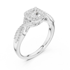 Luxury Round Moissanite  Ring D Color VVS