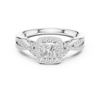 Luxury Round Moissanite  Ring D Color VVS