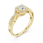 Luxury Round Moissanite  Ring D Color VVS