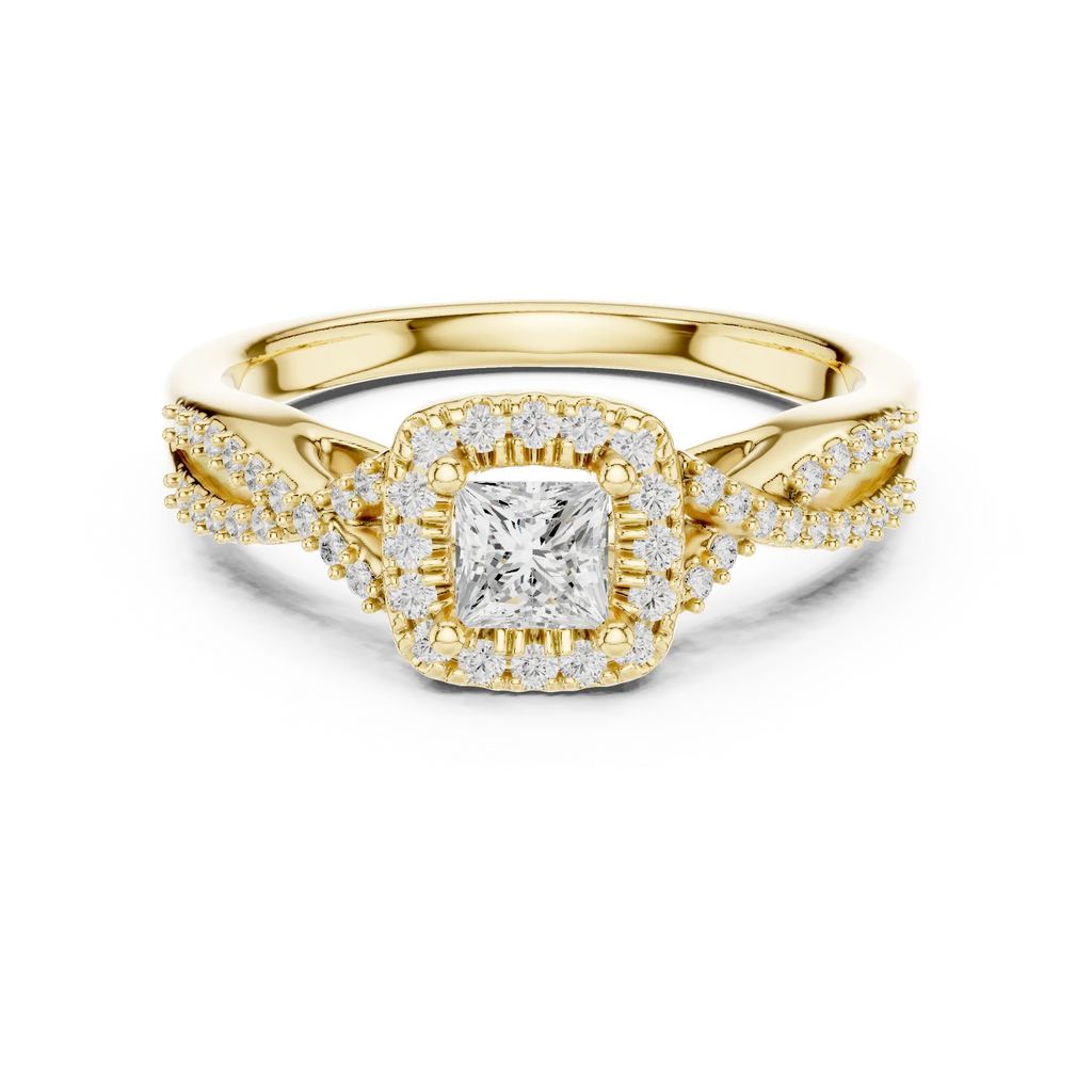 Luxury Round Moissanite  Ring D Color VVS