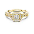 Luxury Round Moissanite  Ring D Color VVS