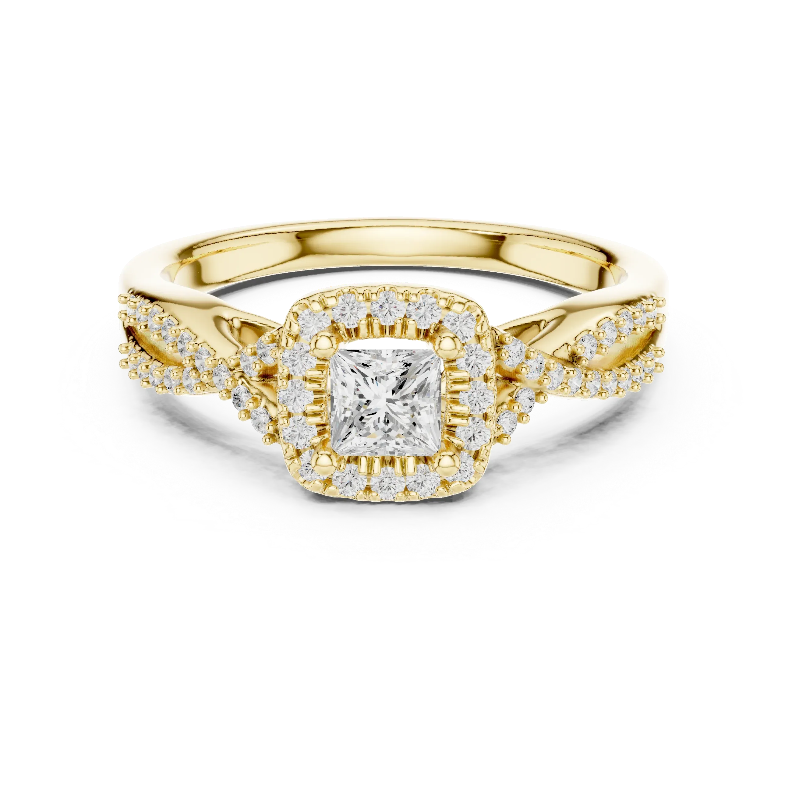 Luxury Round Moissanite  Ring D Color VVS