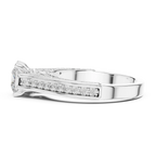 E Color VVS Round Diamond Pavé Set Wedding Band