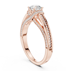 Round Lab Grown Diamond Wedding Ring E Color