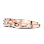 Round Lab Grown Diamond Wedding Ring E Color