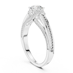 Round Lab Grown Diamond Wedding Ring E Color