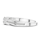Round Lab Grown Diamond Wedding Ring E Color