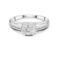 Round Lab Grown Diamond Wedding Ring E Color