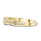 Round Lab Grown Diamond Wedding Ring E Color