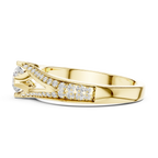 Round VVS Diamond Anniversary Gift Ring F Color