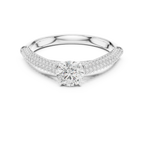 F Color Round VVS Diamond Engagement Ring Wedding Gift
