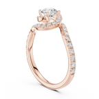 D Color VVS1 Round Moissanite Classic Solitaire Engagement Ring